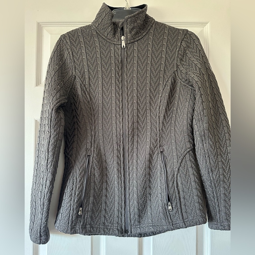 Gray Women's Cable Knit Jacket Spyder size M